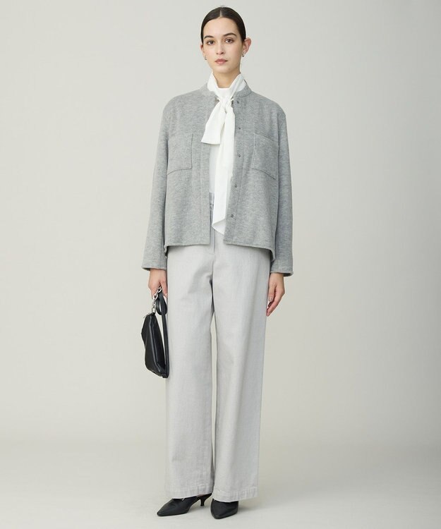 ICB L ウーレットシャギー ブルゾン チャコール