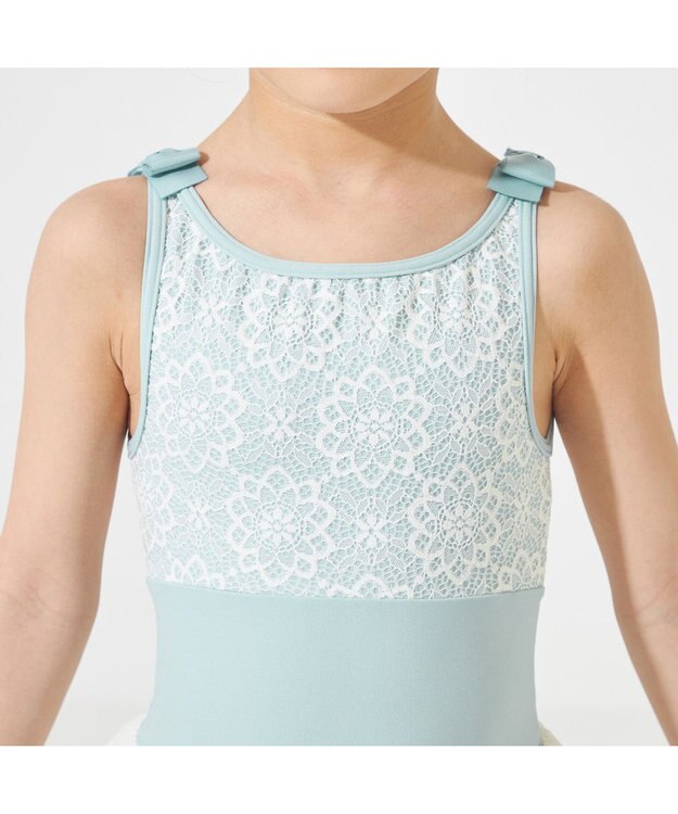 Chacott スカート付レオタード シーグリーン