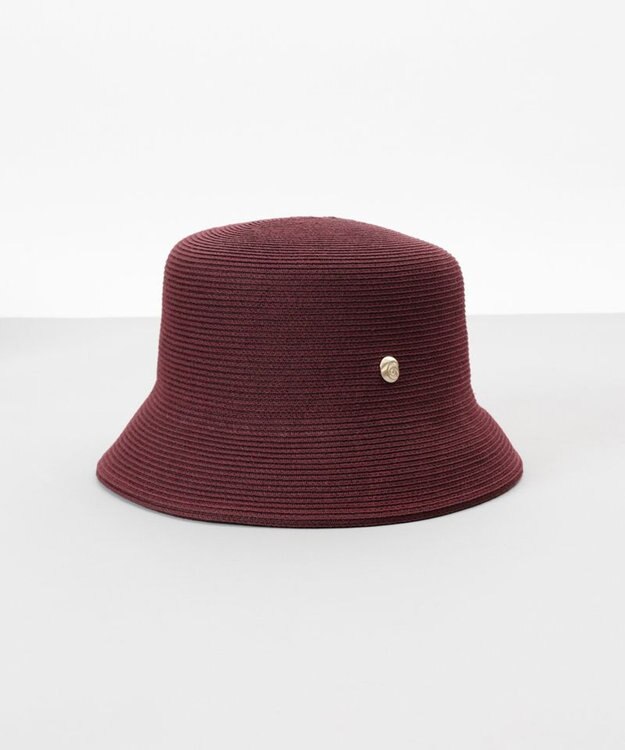 AURORA 【 LANVIN COLLECTION（ランバン コレクション） 】シルクブレードクロッシェハット ワイン