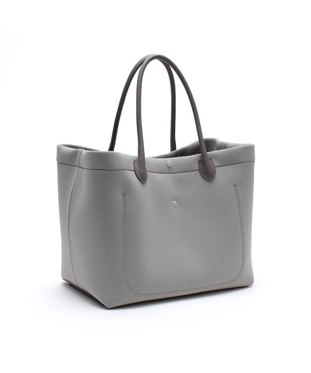 A.D.M.J. 【A4収納可】【魔法のように軽い】マジックライト/コード刺しゅうトート34cm GRIS/MORADO