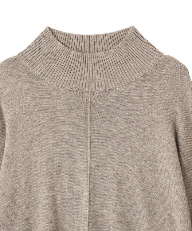 YECCA VECCA 裾ラメMIXラウンドヘムニット Gray Beige