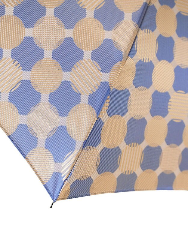 槇田商店 ノルディック ドットコラージュ ブルー 折りたたみ傘 ブルー