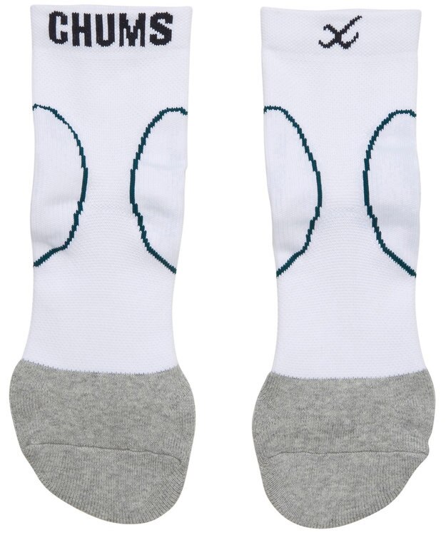 CW-X 【UNISEX】 ソックス CHUMS (チャムス)コラボ 足首サポート。運動時の足の疲労軽減。 汗消臭（つま先,かかと） LNR600 /ワコール グレー