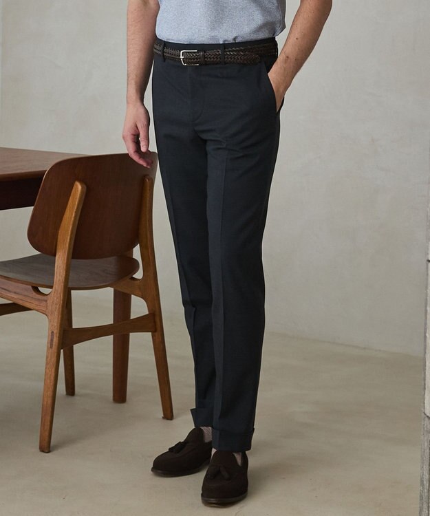 GOTAIRIKU セットアップ対応【ロングセラー】ウォッシャブル サマーウール100％パンツ(ノータック)26年モデル グレー系