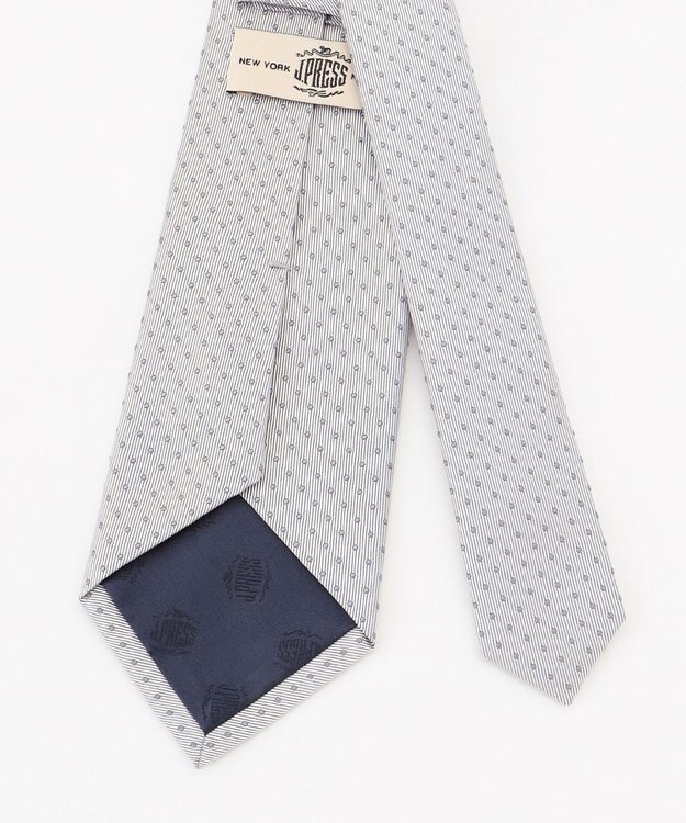J.PRESS MEN 【FOMARL COLLECTION】ドット柄 フォーマルネクタイ ライトグレー系7