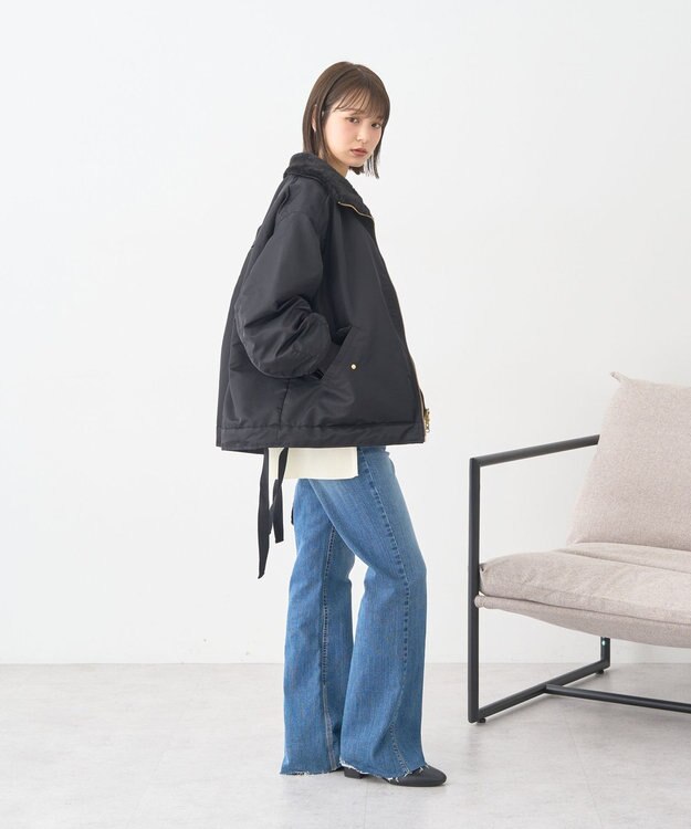 earth music&ecology リバーシブルMA-1 Black