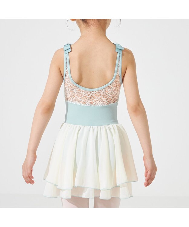 Chacott スカート付レオタード シーグリーン