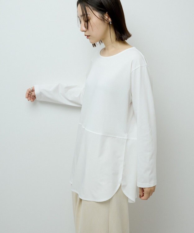 Green Parks 裾ドッキングホワイトインナー Off White