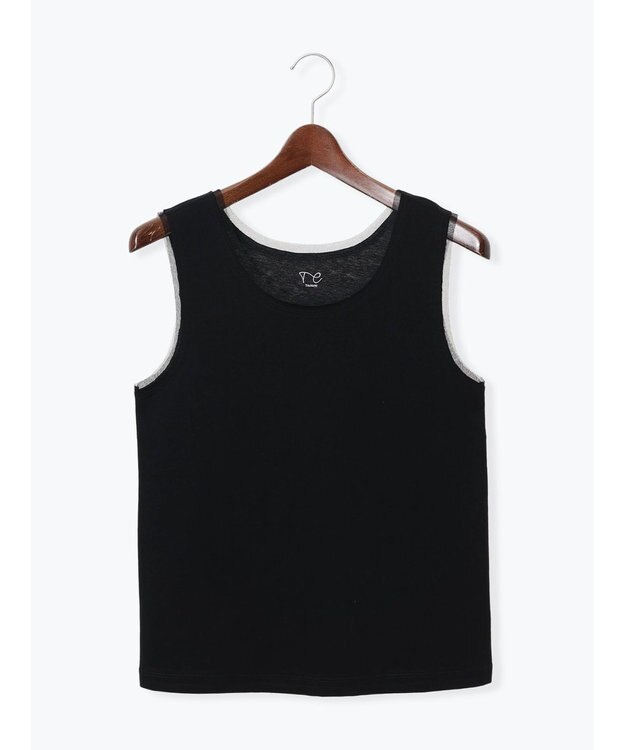 Te chichi チュールトリムタンクトップ ブラック