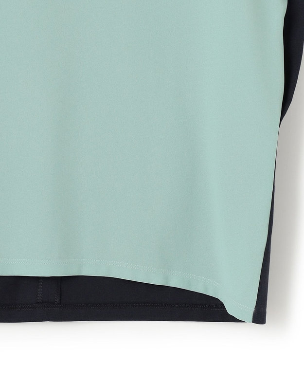 ICB 【WEB限定カラーあり・洗える】 プリントコンビ カットソー セラドン系