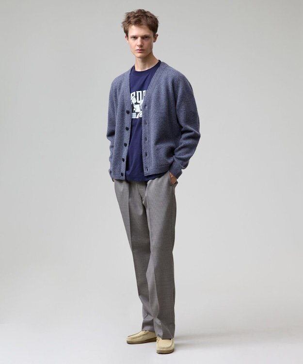 J.PRESS MEN 【J.PRESS ORIGINALS】【UNISEX】Shaggy Saddle Cardigan Sweater グレー系