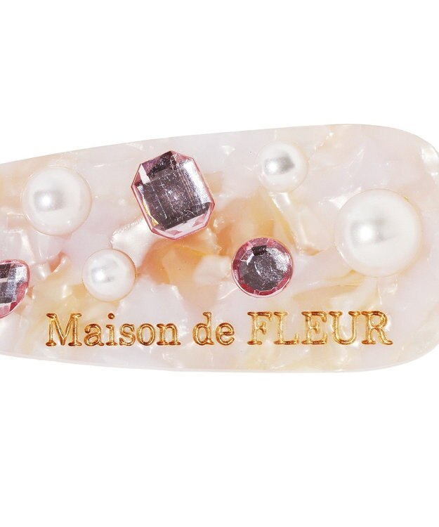 Maison de FLEUR ビジューアセチクリップ Light Pink