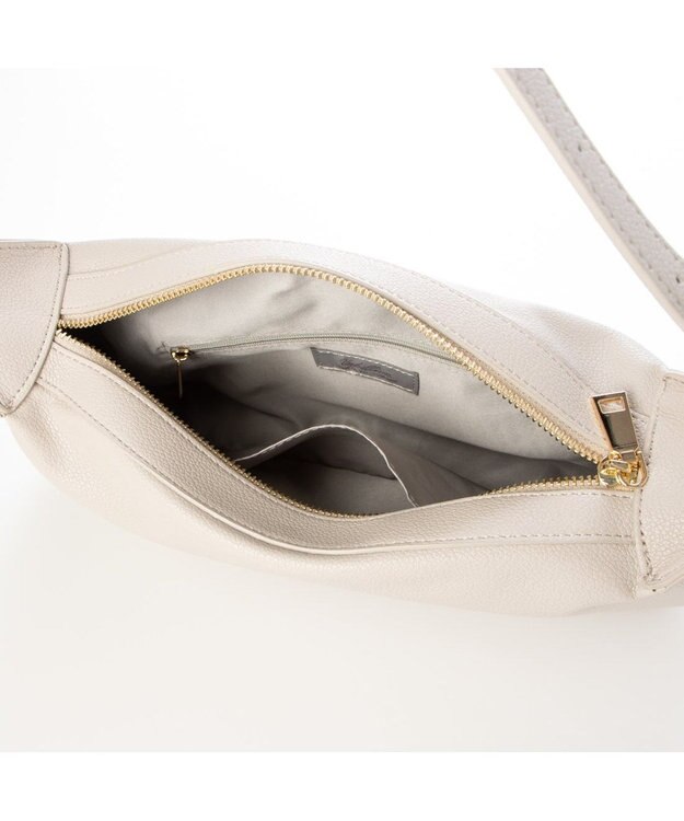 UNBILLION 【テレビ ドラマ着用アイテム】カシュカシュ cachecache / ダブルバックルベルトショルダー ライトグレー