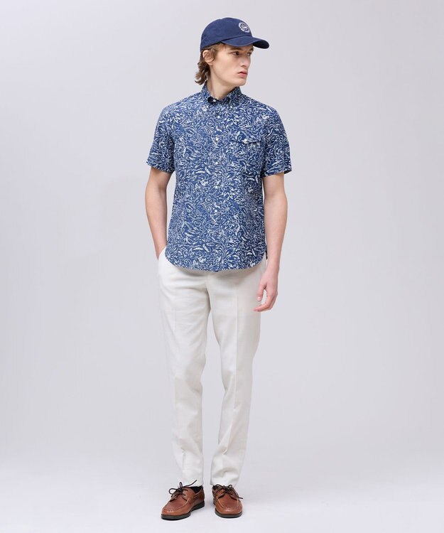 J.PRESS MEN 【J.PRESS YACHT CLUB】アーバンリゾート アロハ シャツ / B.D. ネイビー系5