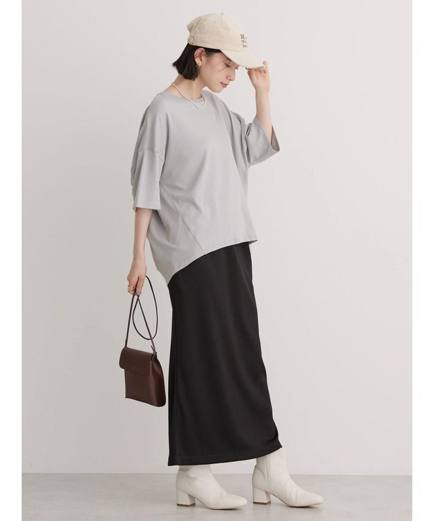 AMERICAN HOLIC ＵＶカット　コクーン半袖カットプルオーバー Gray Beige