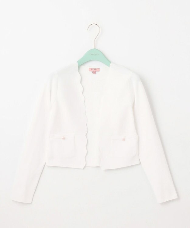 TOCCA 【洗える！】NIGHT SKY KNIT ボレロ アイボリー系