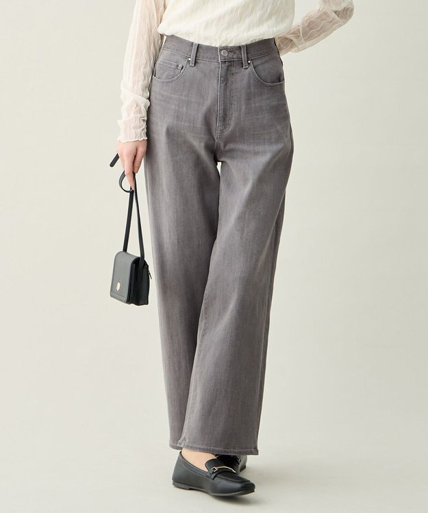 ANY 7daysデイリーワイドデニム フェードブラック