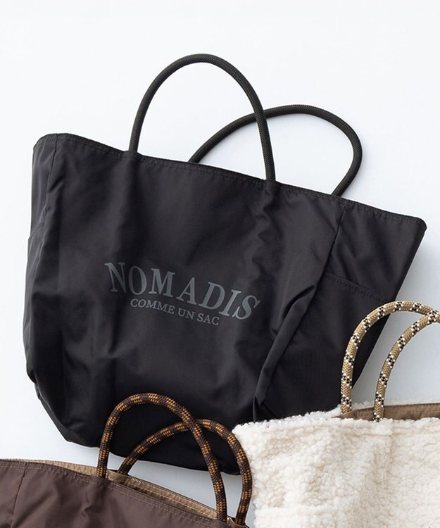 23区 【新色追加/23区別注カラーあり】NOMADIS  SAC2 WIDE リバーシブル トートバッグ ブラック×ブラック