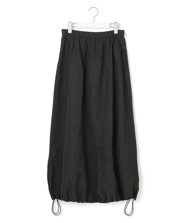 ICB L エステルメモリータフタ バルーンスカート ブラック系