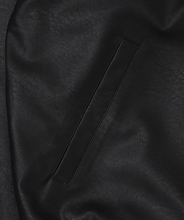 WEGO PUダブルZIPブルゾン ブラック