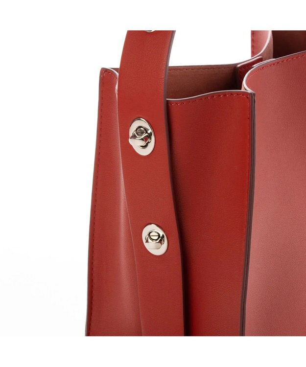 UNBILLION 【テレビ ドラマ着用アイテム】カシュカシュ cachecache / ヒネリハンドルインバッグセットトート レッド