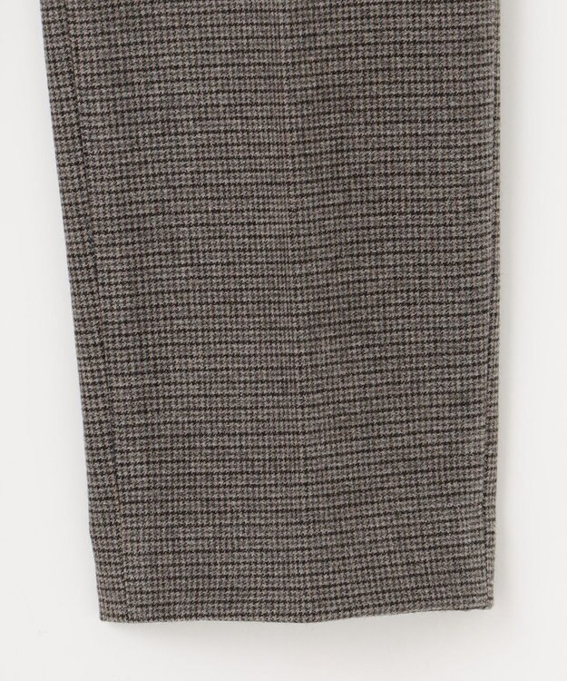 J.PRESS LADIES S 【洗える】チェルビック チェック テーパード パンツ ブラウン系3