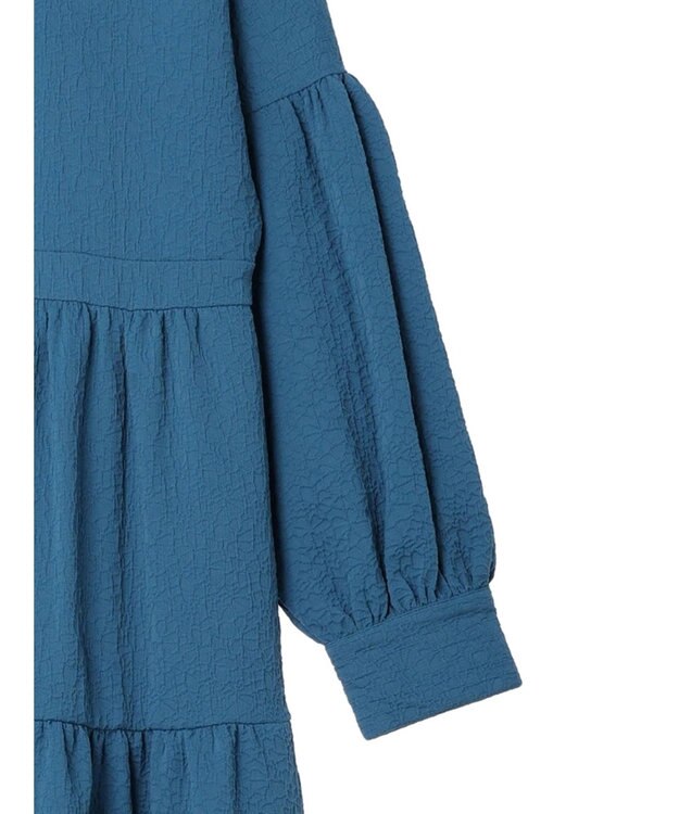 Green Parks armonia. ジャガードシャツワンピース Blue