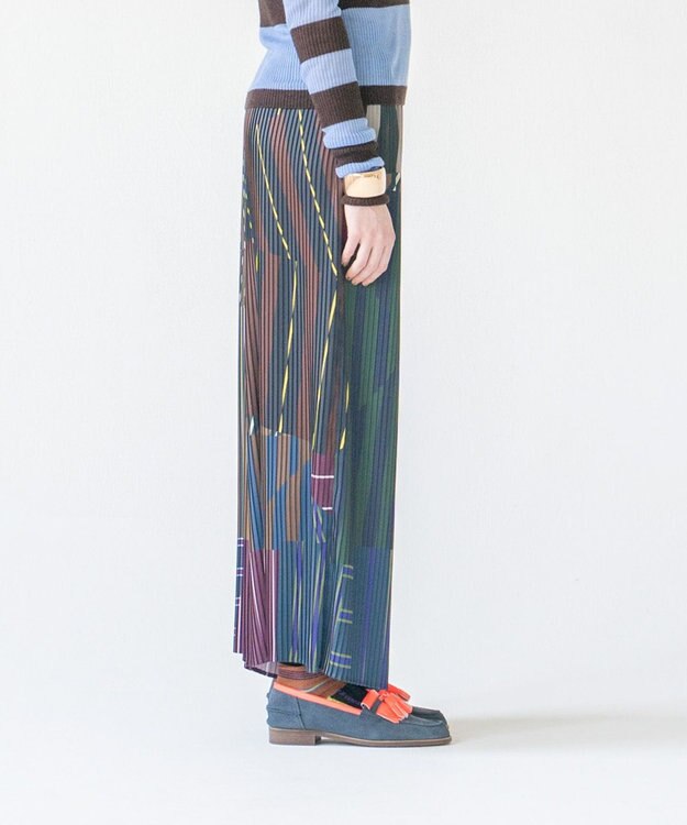 COQ PARALLEL 前後2WAYプリーツパンツ ブラウン