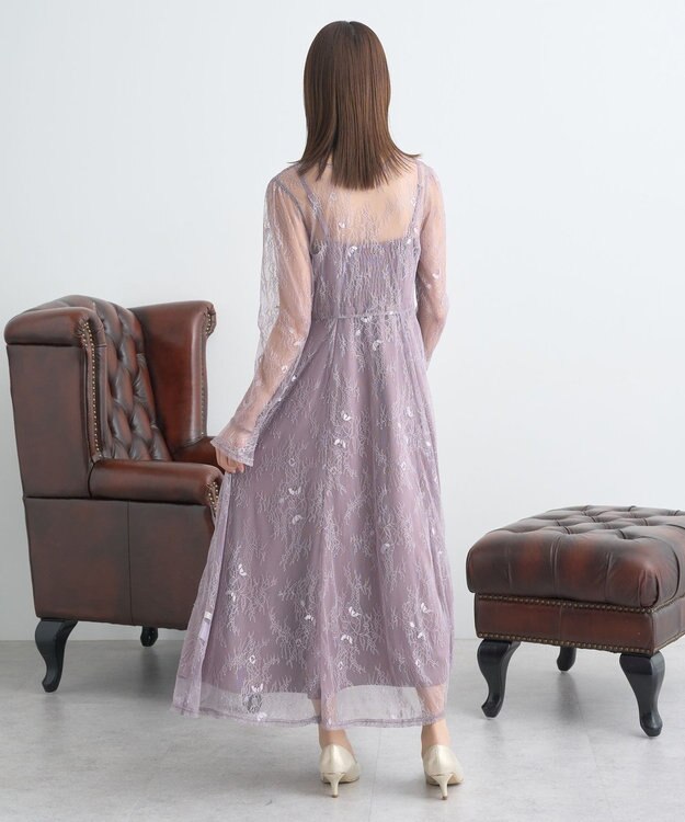 earth music&ecology SET2点レースワンピース＋キャミワンピース ピンク