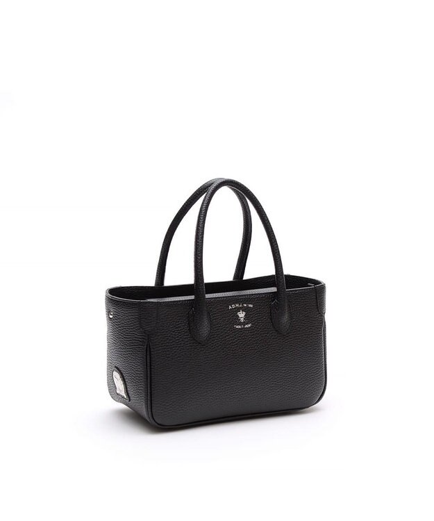 A.D.M.J. 牛革ミニトートバッグ※SILVER金具 SHIKKOKU