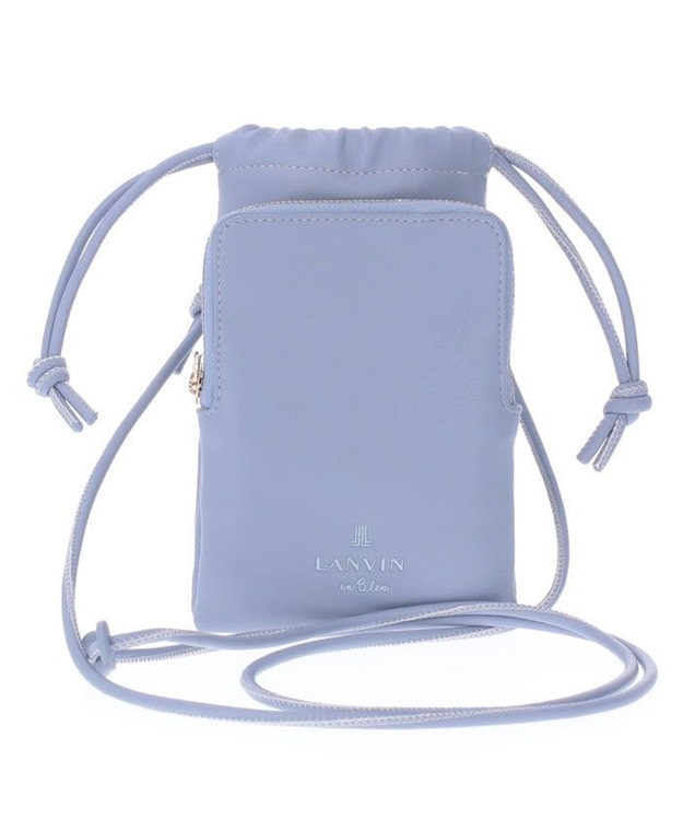 LANVIN en Bleu リベルテ スマホショルダー ライトブルー