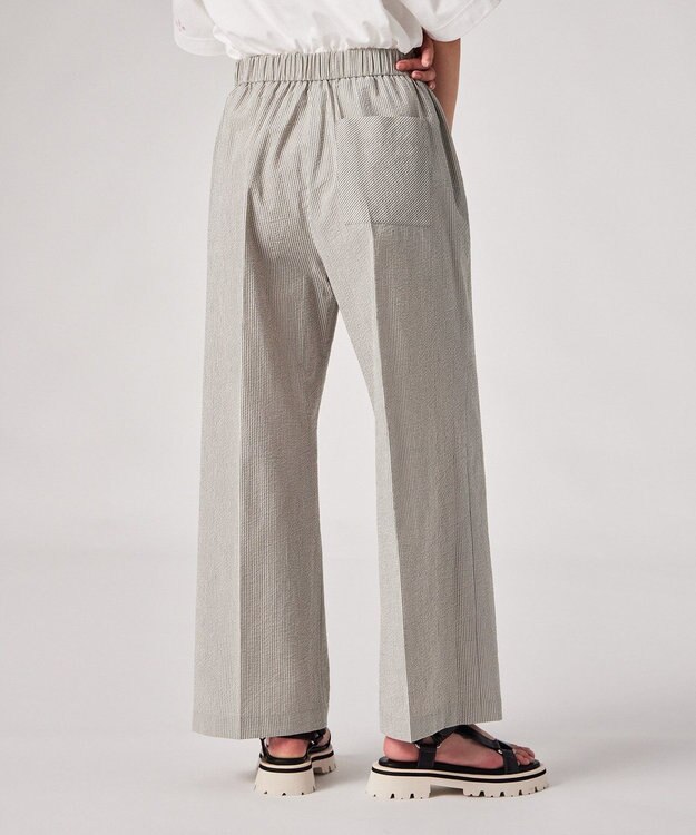 Paul Smith ストライプ シアサッカー ワイドパンツ ベージュ