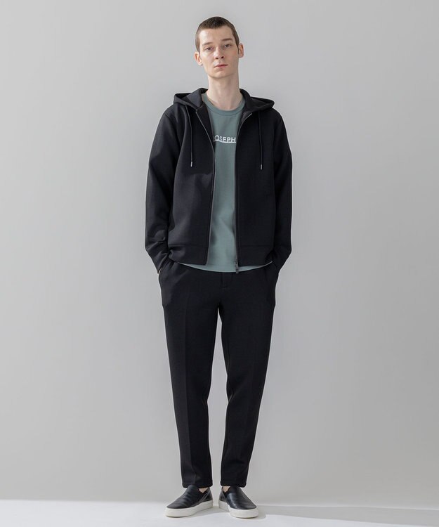 JOSEPH HOMME 【WEB・一部店舗限定】 ライトダブルジャージーロゴプリント　半袖Tシャツ スモーキーグリーン系