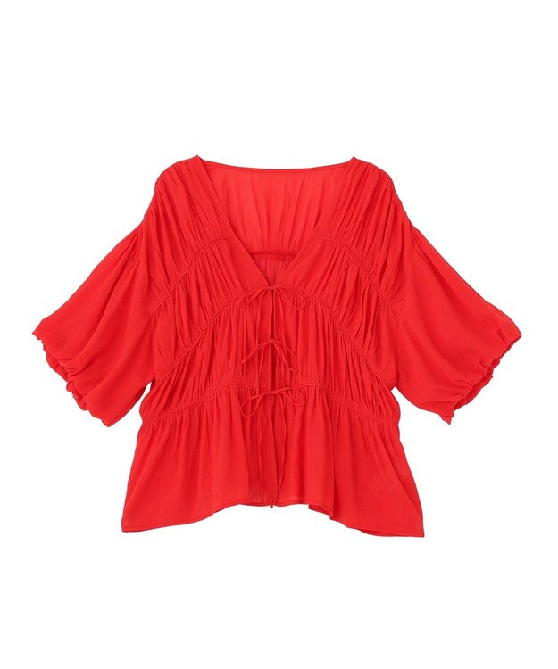 AMERICAN HOLIC フロントリボンブラウス Red