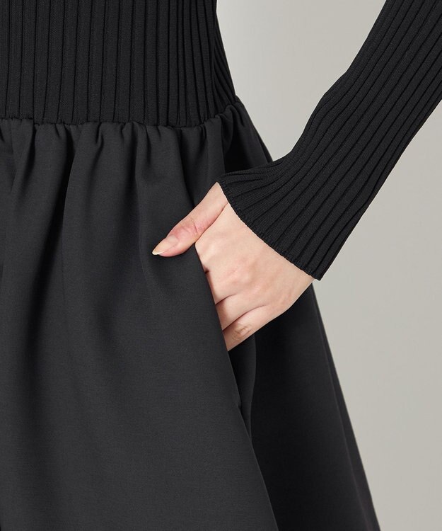 NAVE 【Nave・洗える】コンビネーションドレス ブラック系