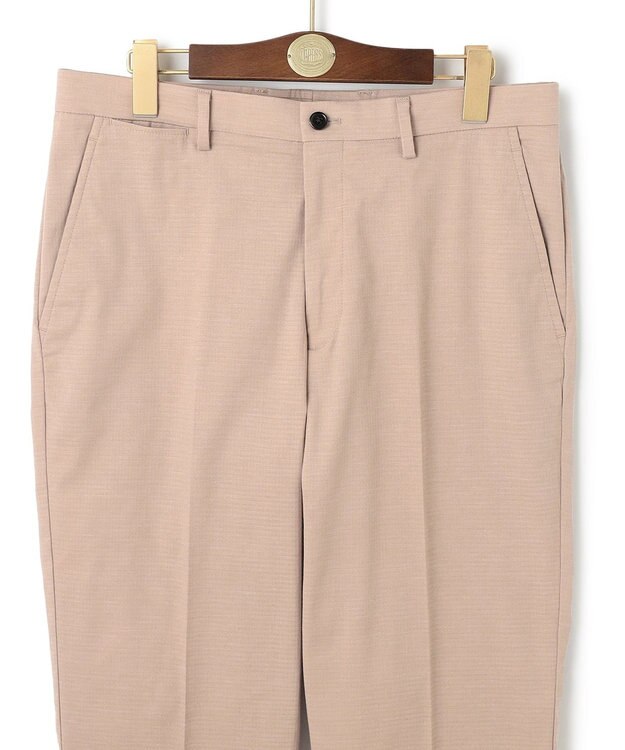 J.PRESS MEN 【ストレッチ】シャドウ千鳥ストレッチ ステムテーパードパンツ ベージュ系