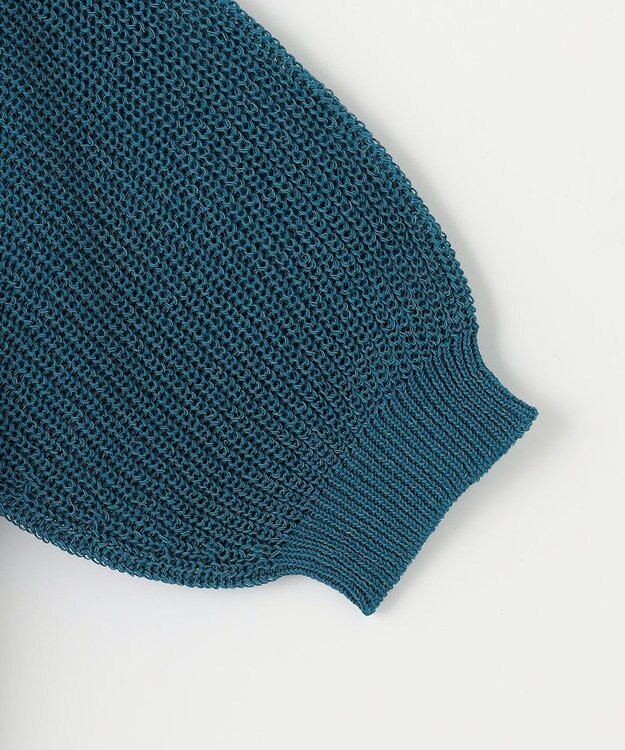 ANY 【洗濯機可能】ドライタッチニットプルオーバー グリーン