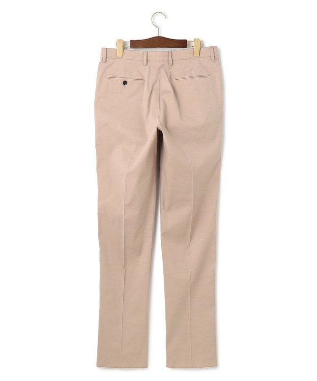 J.PRESS MEN 【ストレッチ】シャドウ千鳥ストレッチ ステムテーパードパンツ ベージュ系
