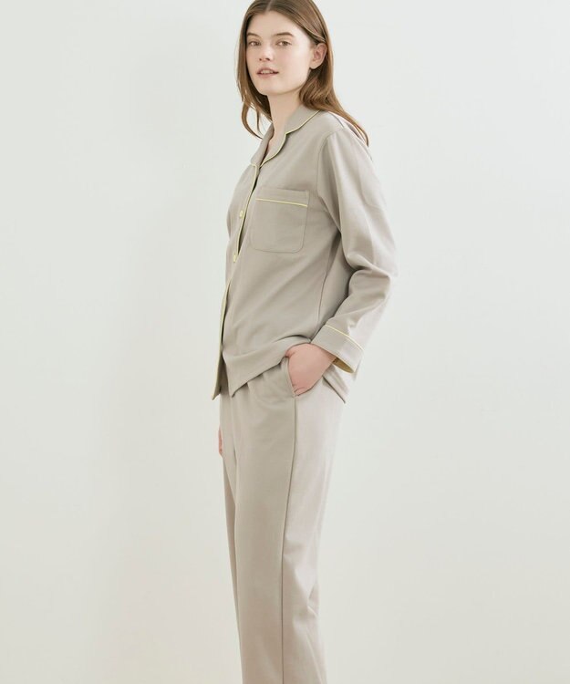 une nana cool 【綿混】接結パシャマ グレー