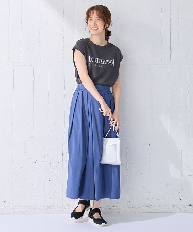 ANY 【大好評につき新色登場！/洗濯機可能/接触冷感/UVケア】清涼リラックススカーチョ ブルー