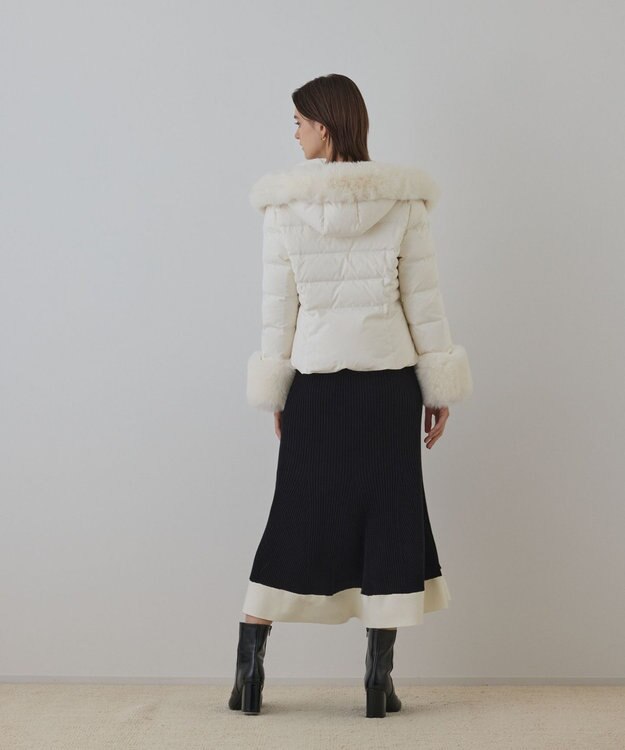 GRACE CONTINENTAL エコファーショートダウンジャケット キナリ