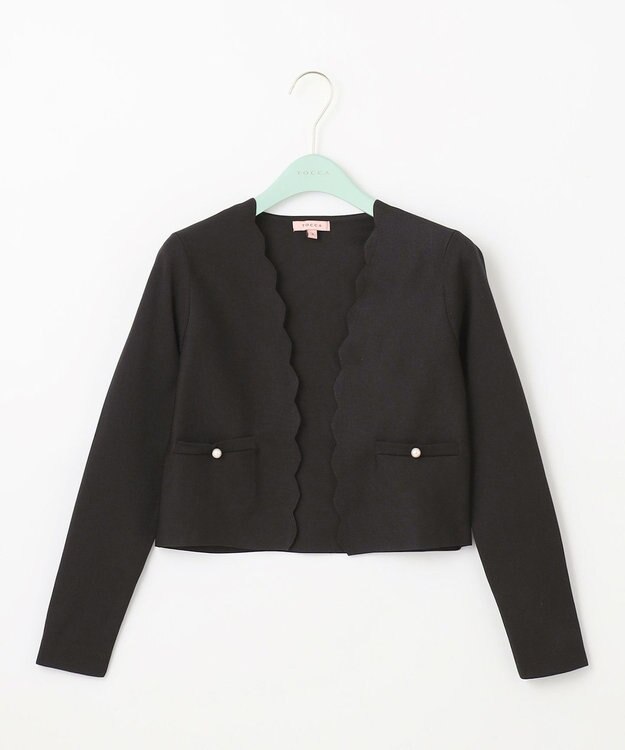 TOCCA 【洗える！】NIGHT SKY KNIT ボレロ ブラック系