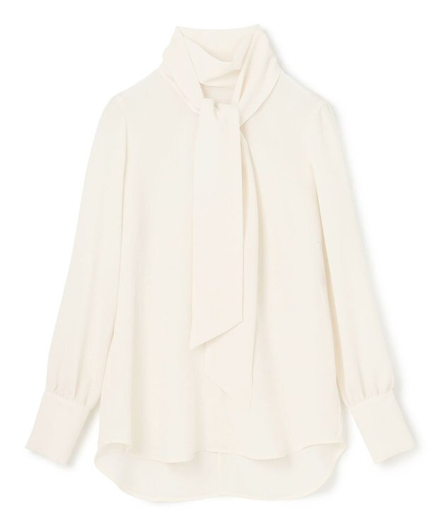 BEIGE， 【S-size】STOW / ボウタイブラウス Ecru