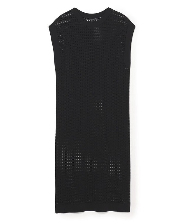 Chacott Chacott BALANCE【ノーソイングニット】メッシュニットワンピース ブラック