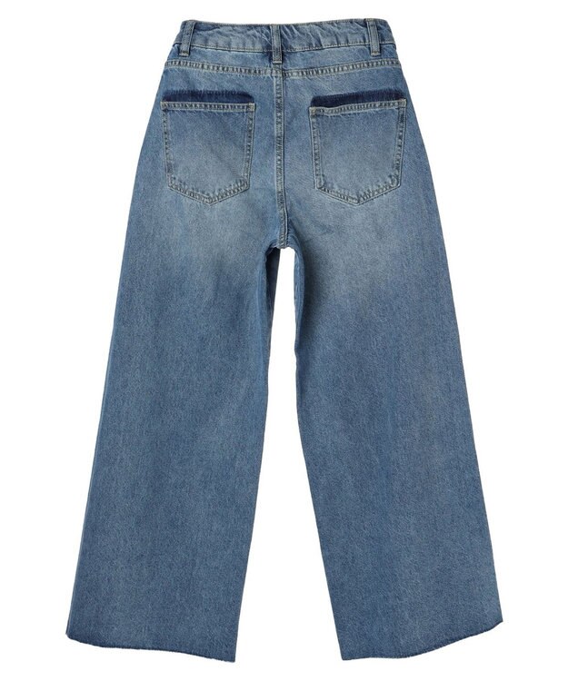 earth music&ecology サイドラインデニムパンツ Medium Indigo