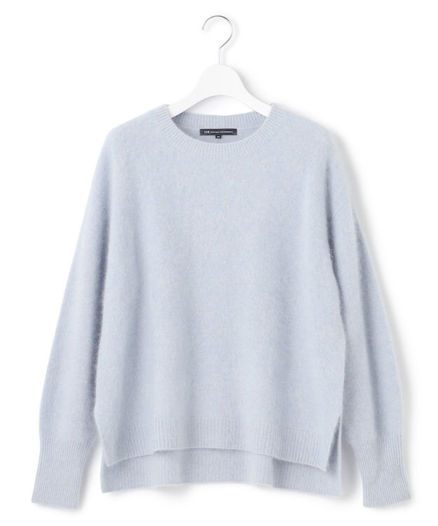 23区 【滝沢眞規子さん着用】クルーネック ヘアリー ニット サックスブルー系