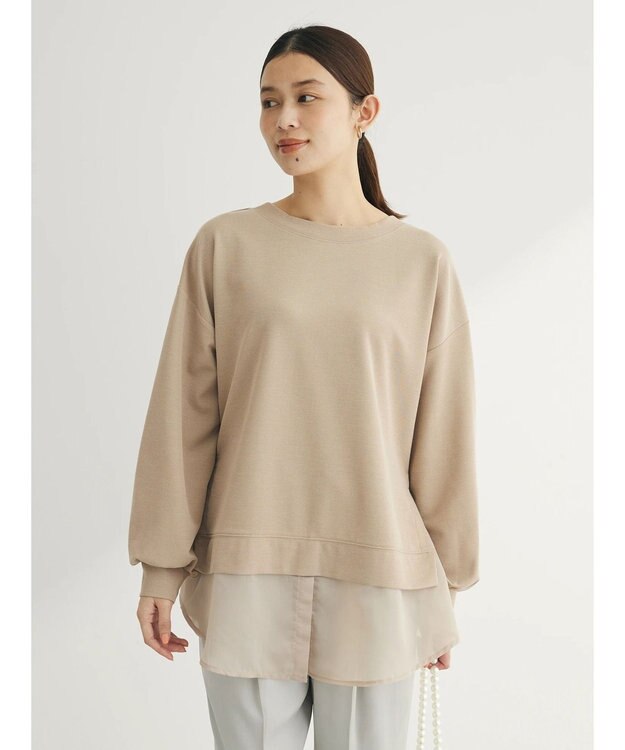 Green Parks 前後２ｗａｙシアードッキングチュニック Light Beige