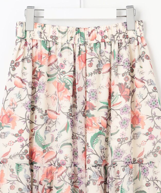 自由区 L 【カタログ掲載・洗える】マラケシュフラワープリント スカート マルチ