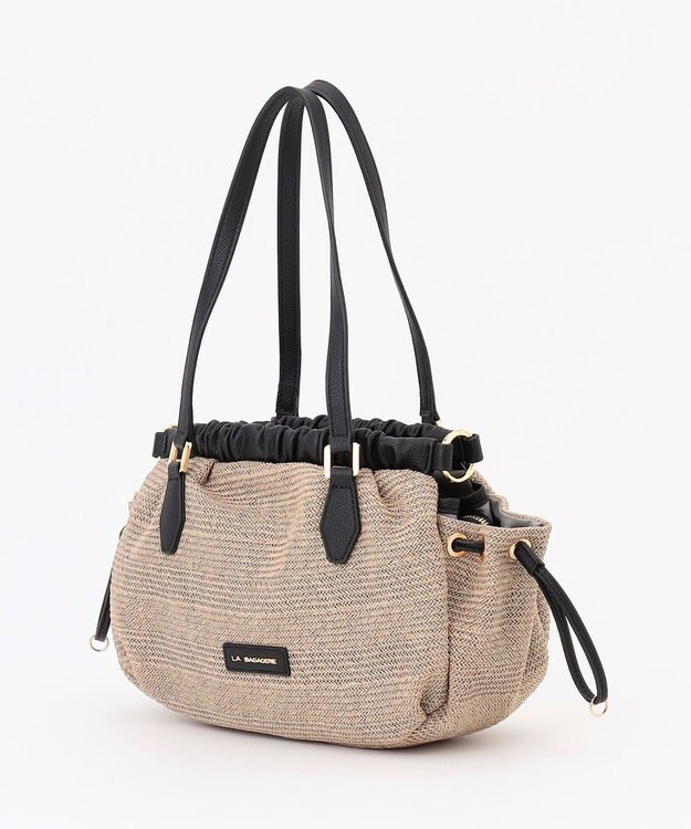 LA BAGAGERIE シャーリング2WAYサマーバッグ　mini グレージュ