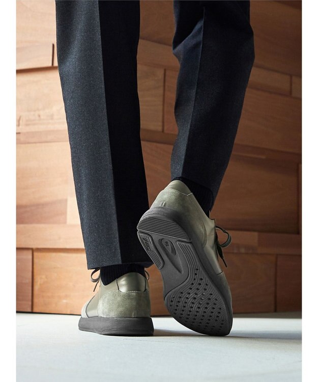 ASICS WALKING ランウォーク トラッド スニーカー メンズ GORE-TEX 2E グリーン系